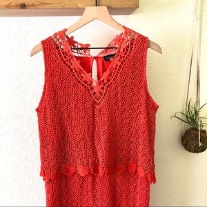 Topshop crochet dress